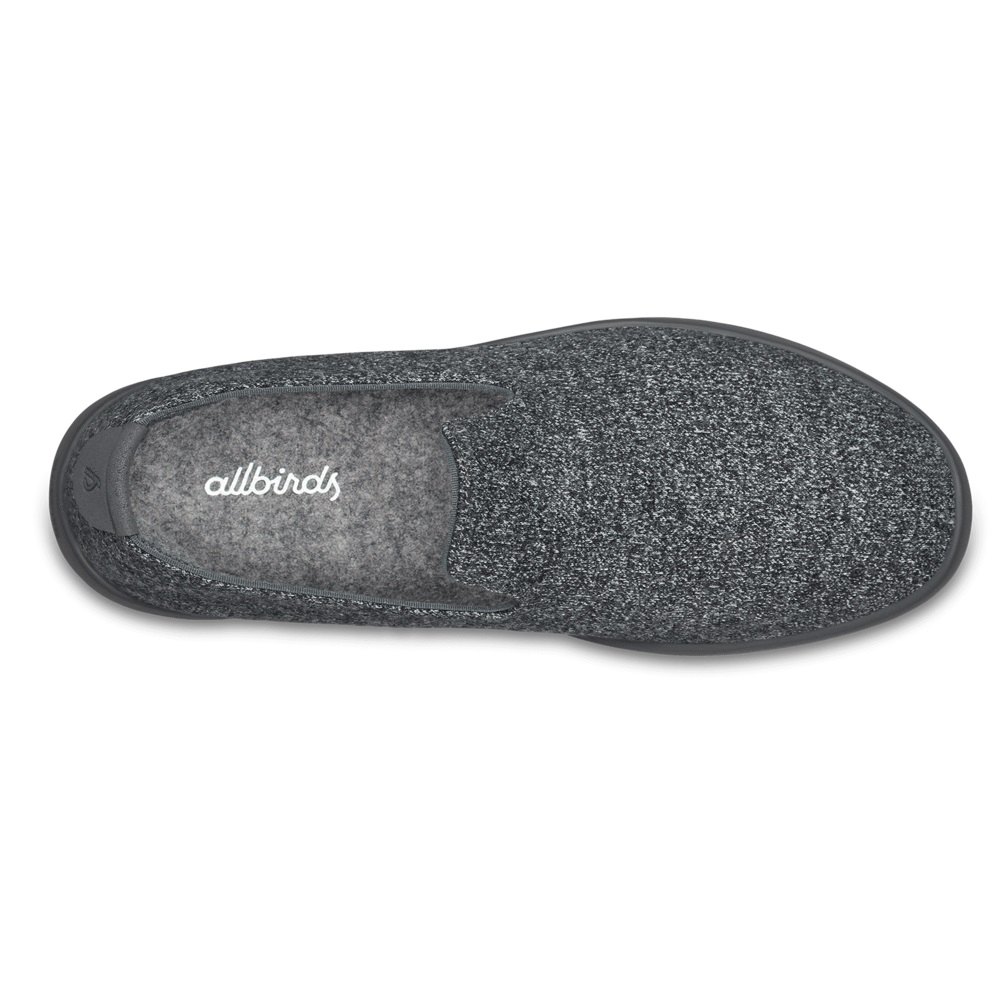 Allbirds Men\'s Wool Loungers - Slip-Ons Dark Grey - YOR796143